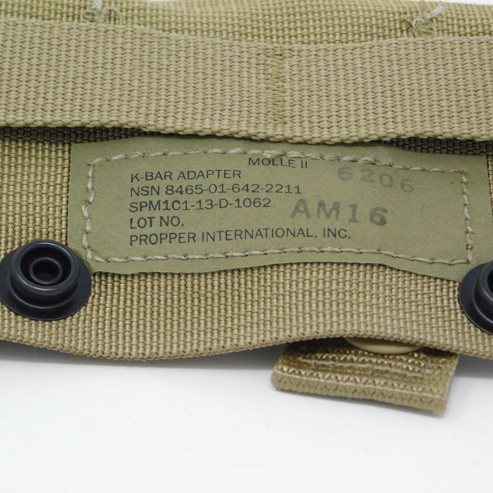 3-PACK - US Military K-BAR ADAPTERS - COYOTE - New in Bag