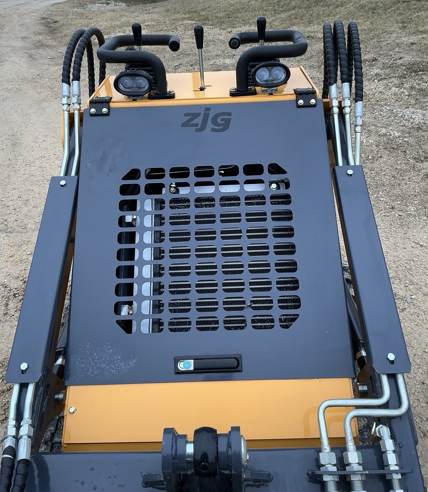 NEW ZJG-380 Mini Skid Loader Stand-On Compact Tracked Loader 13.5HP Engine