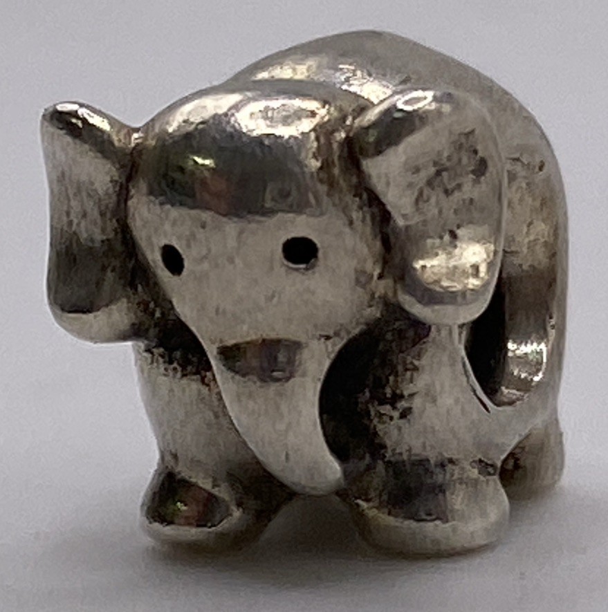 Authentic Pandora S925 ALE SS Elephant Charm 5.1g 790480
