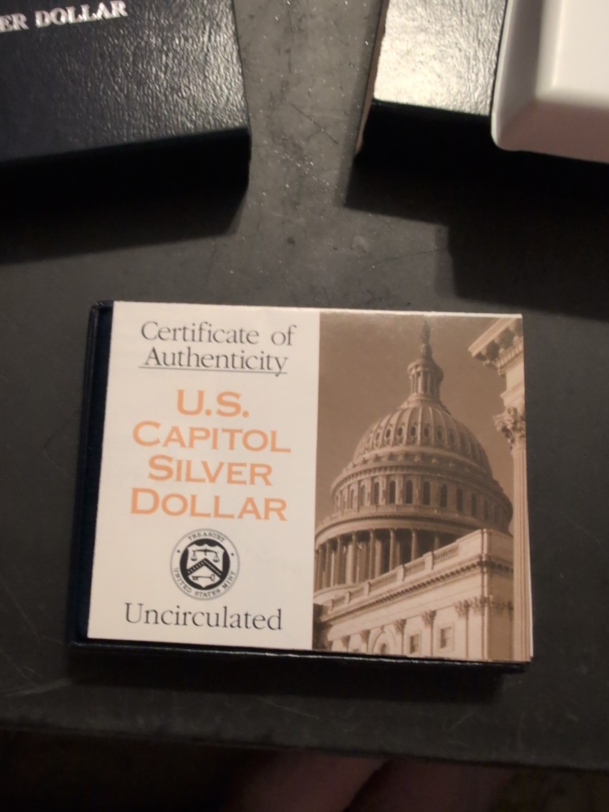 1994 U.S. Capital Bicentennial Uncirculated Silver Dollar in US Mint packaging
