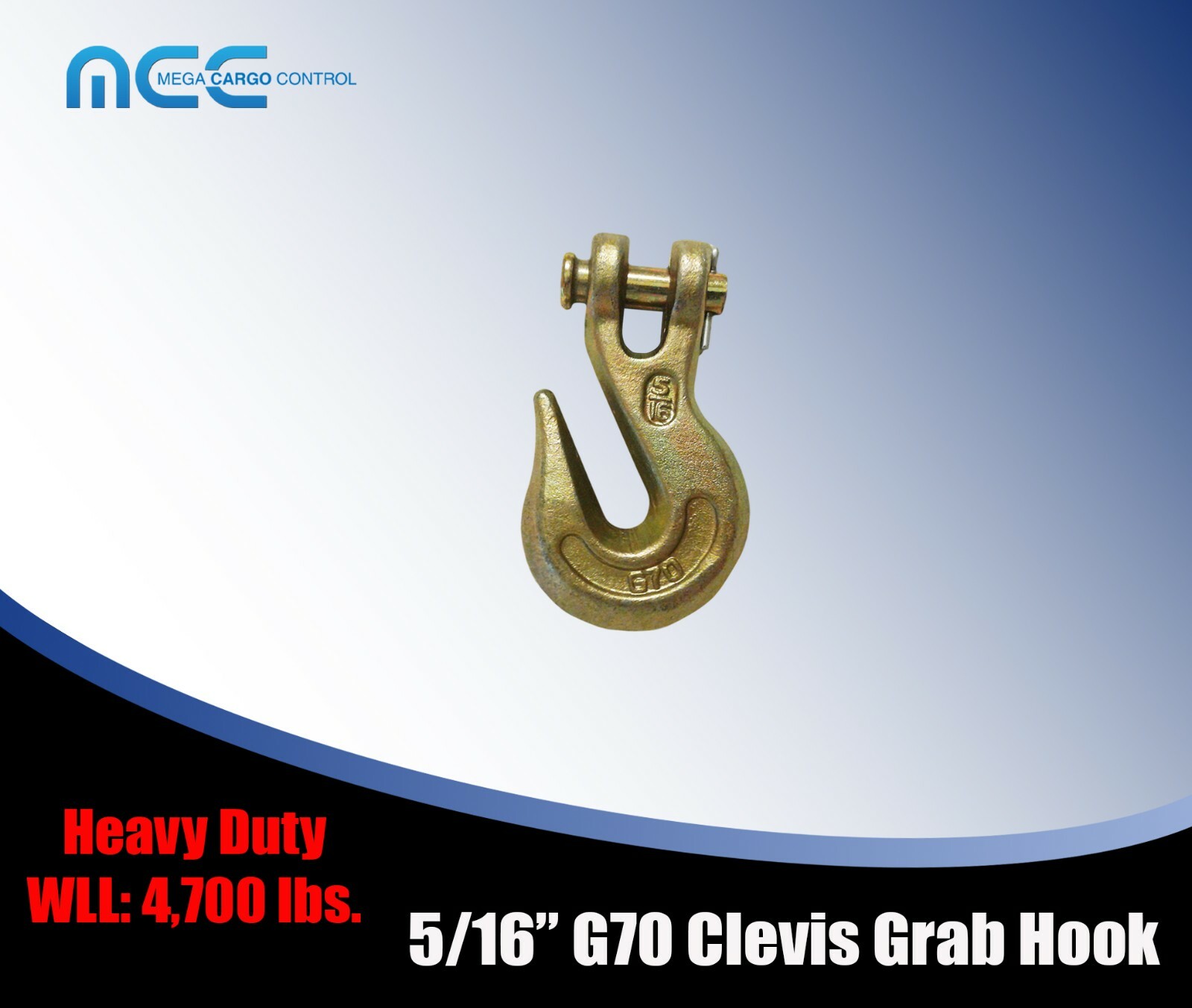 G70 Heavy Duty Tow Chain Clevis Grab Hook for Flatbed Trailer Truck Transport