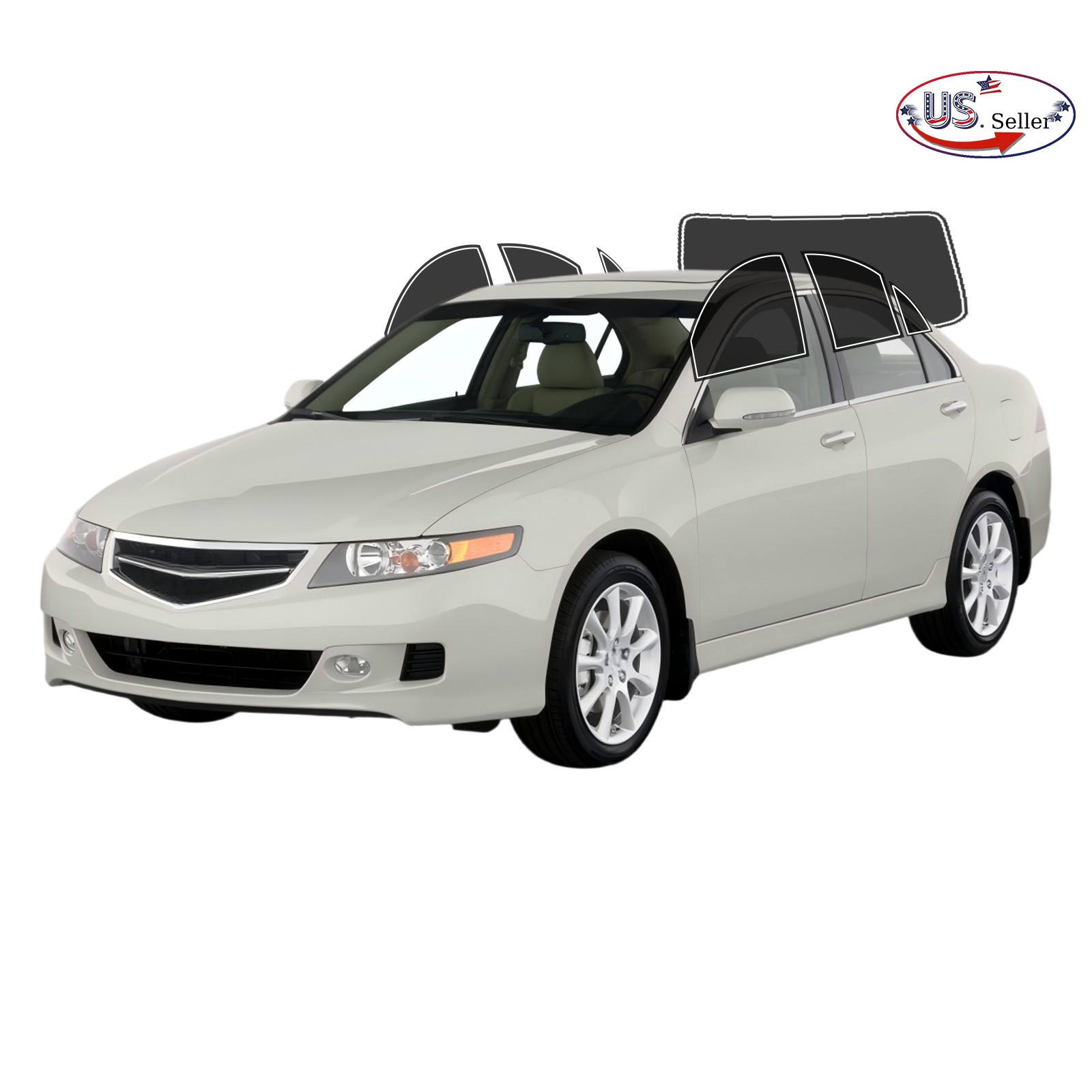 PreCut All Sides + Rear Window Any Tint Shade % For Acura TSX Sedan 2004-2008