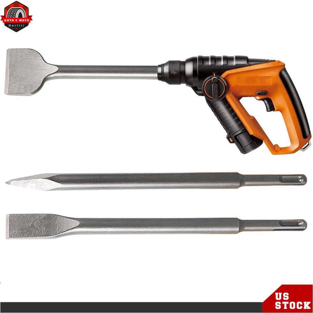 SDS plus Chisel Set Concrete Drill Bit Set Rotary Hammer Bits 6 Pcs New