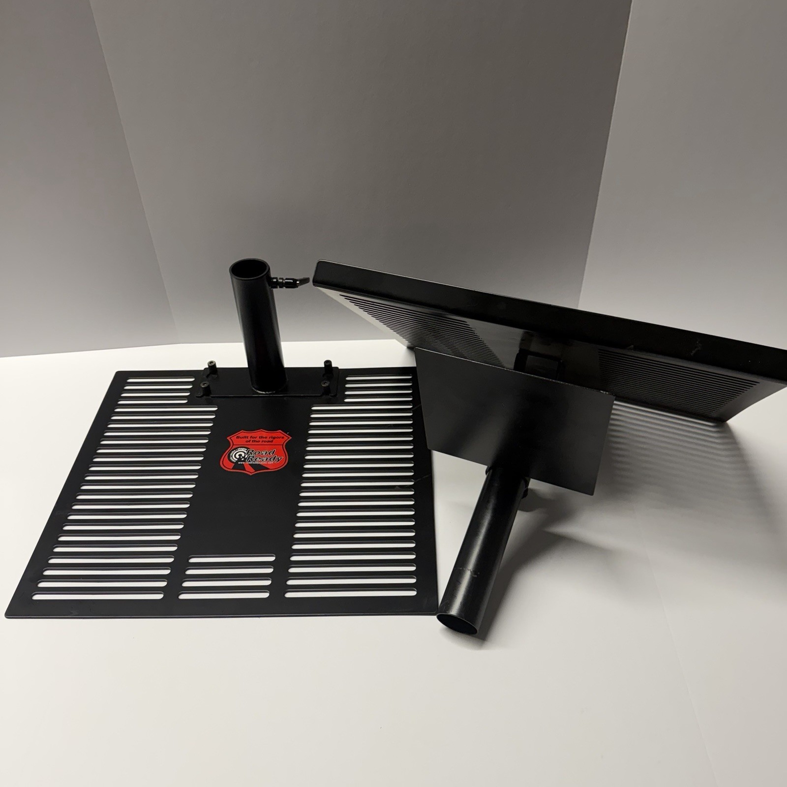 Road Ready DJ Laptop Stand Adjustable Heavy Duty Mixer Utility Stand Portable