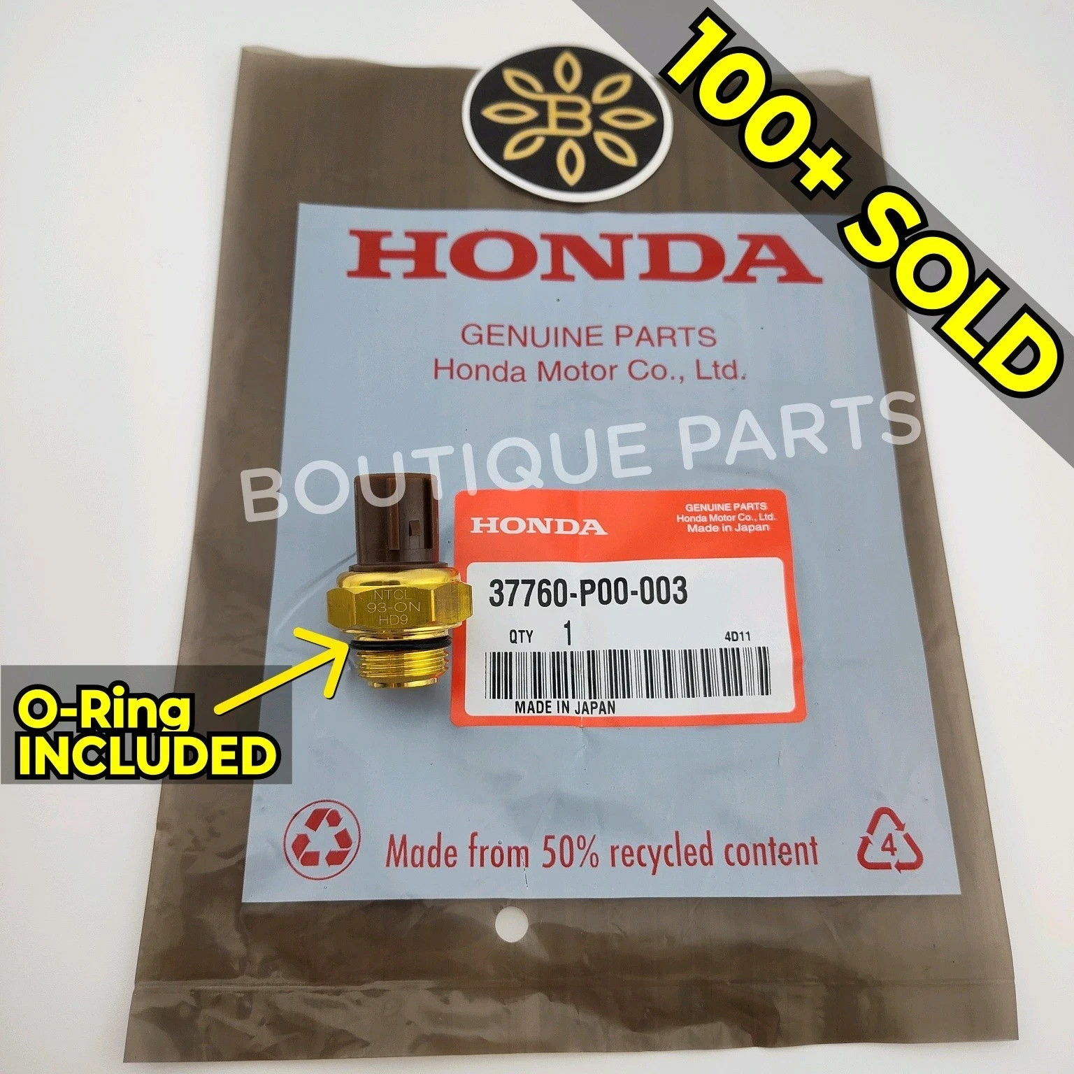 Genuine OEM for Honda Fan Switch Thermostat * NIPPON THERMO JAPAN 37760-P00-003