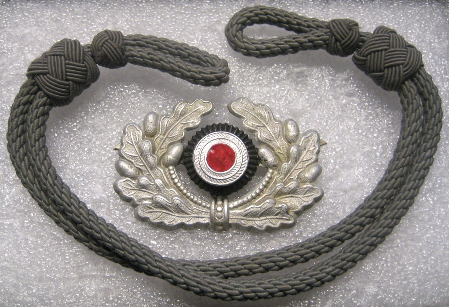 German Military Officer Cap Badge and Chin cord,ww2