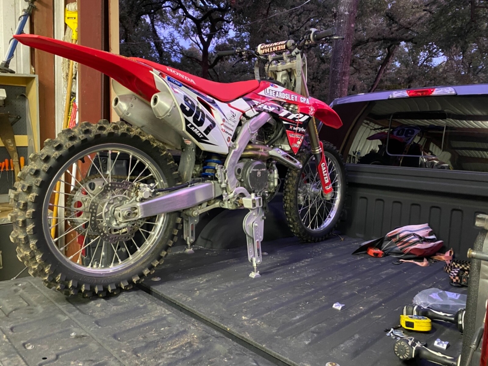 Moto Cinch strapless tie downs for motorcycles