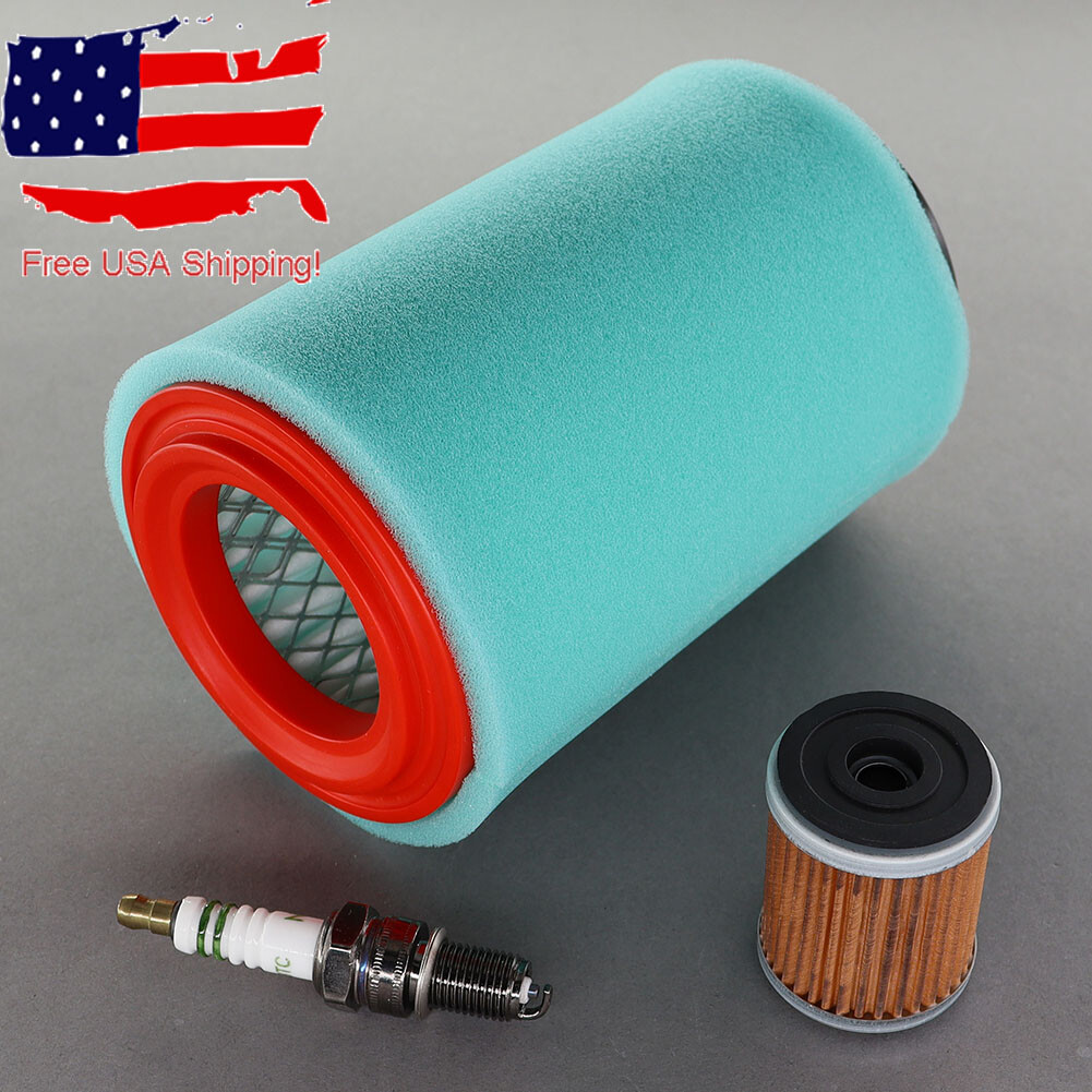 Air Oil Filter + Spark Plug For Yamaha Big Bear 250 400 Tune Up Kit New