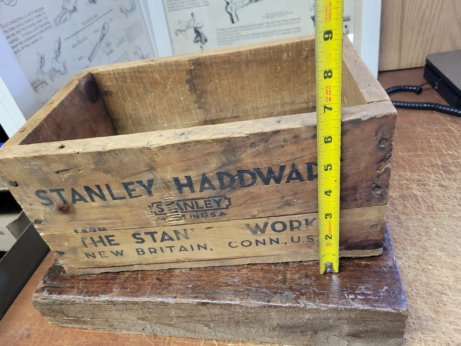 Antique The Stanley Works, Stanley Hardware, Shipping Crate