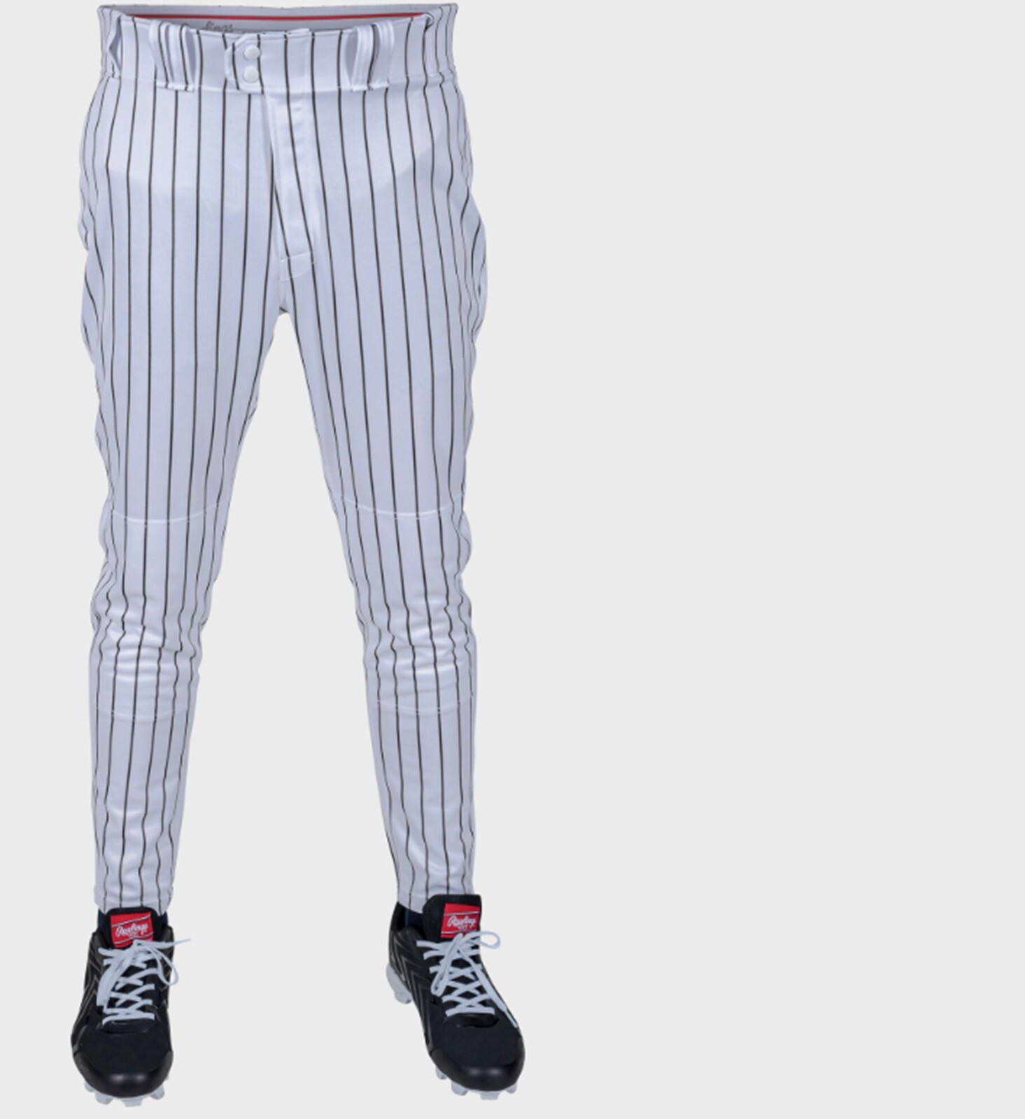 Rawlings 150 Jogger Fit Pinstripe Mens Adult Baseball Pants
