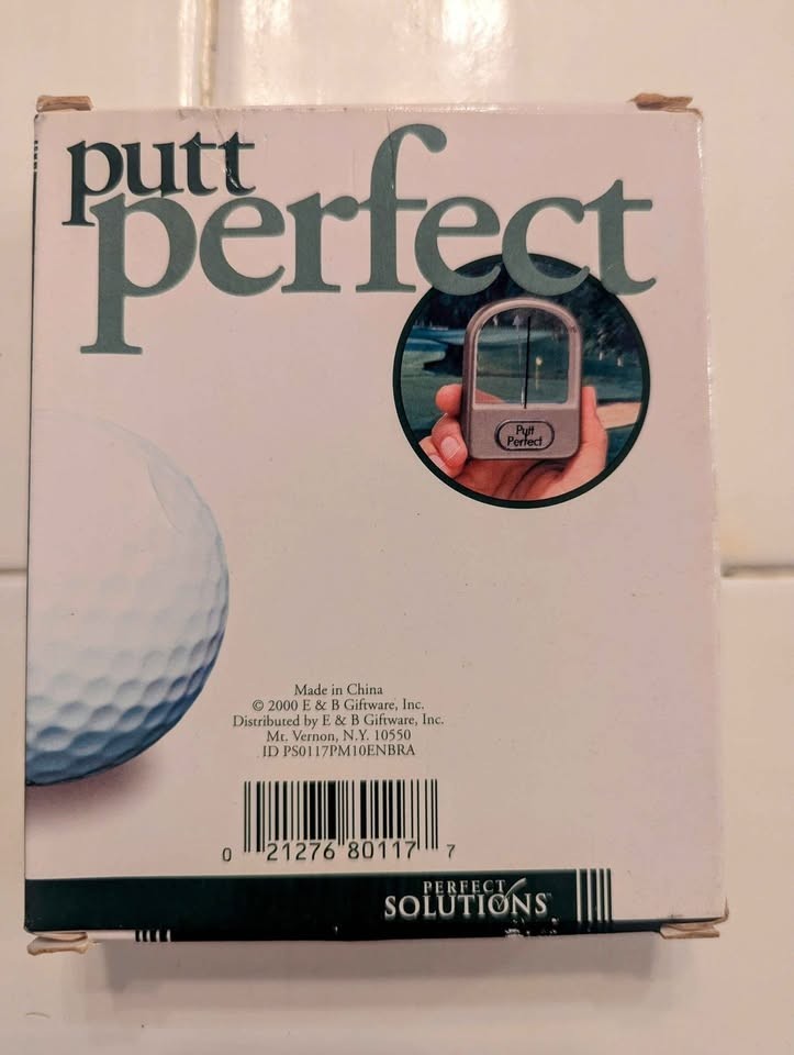 VTG Golf Putting Aid NIB Putt Perfect by Perfect Solutions 2000 NOS Training