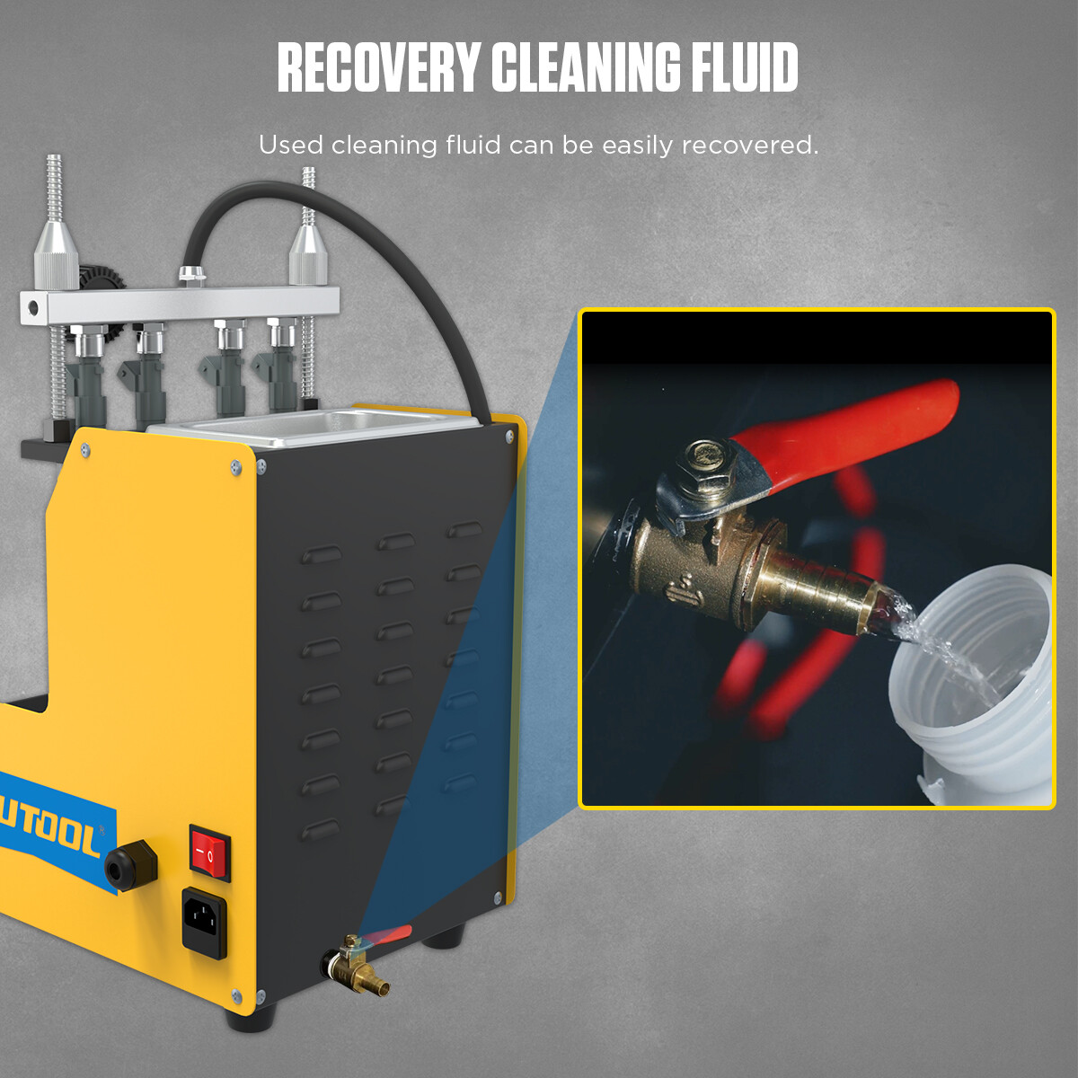 AUTOOL CT150 Fuel Injector Cleaner Tester Nozzles Ultrasonic Cleaning Machine