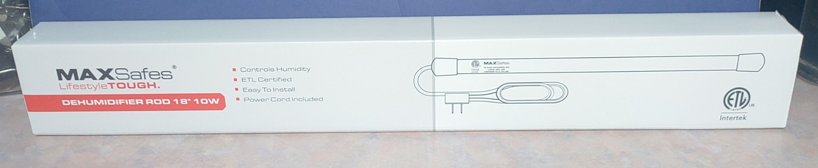 MAXSafes 18" 10W Dehumidifier Rod for Gun Safes New in Box