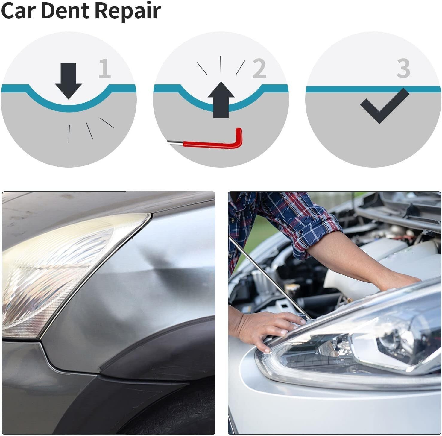 24PCS Professional Car Door Window Emergency Open Unlock Lock Out Auto Tool Kit