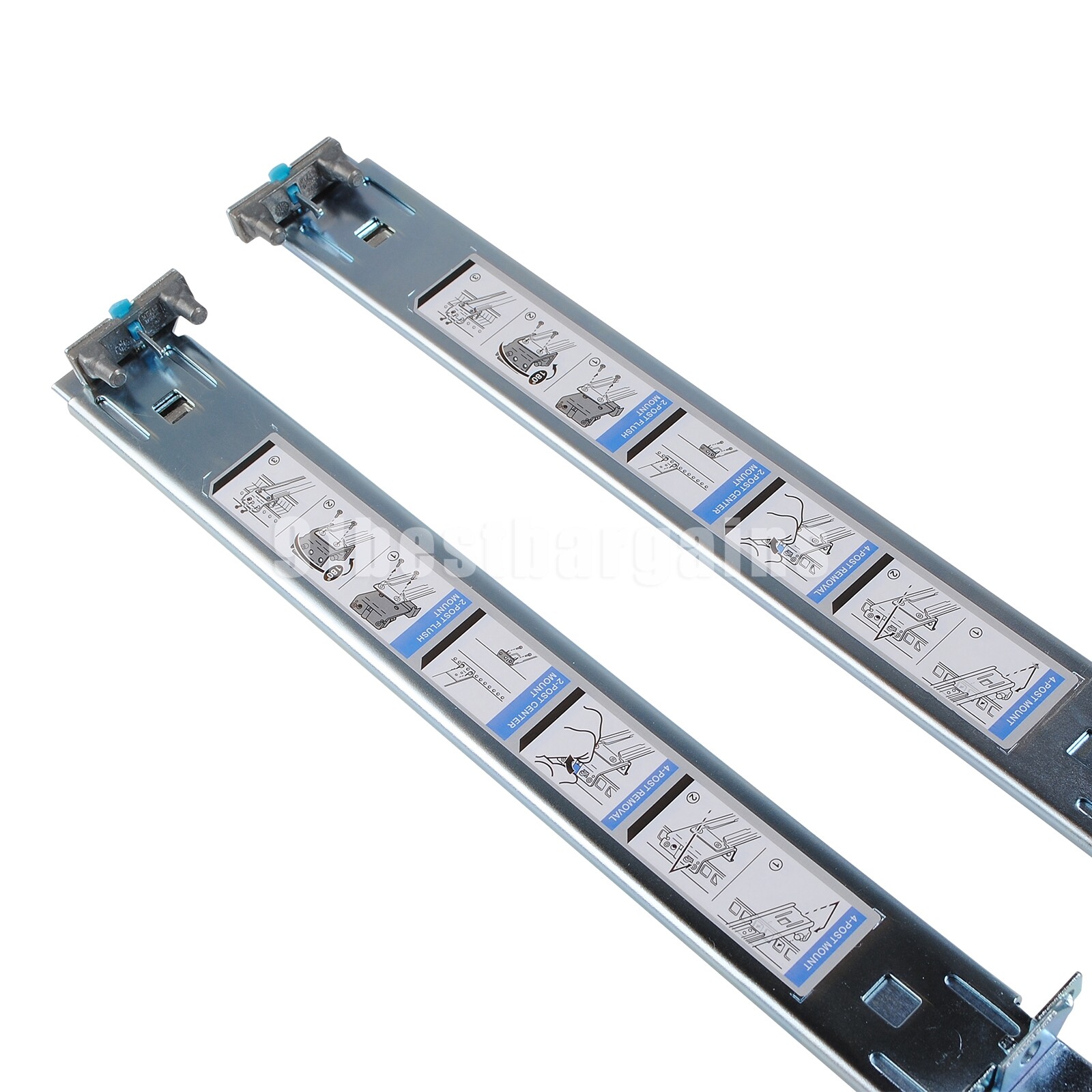 Dell R510 R520 R530 R720 R730 R820 R740 R740XD Post Rack 2U Static Rails 0H872R