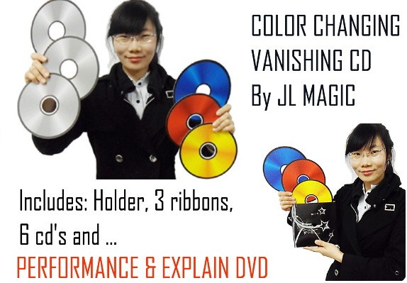 Color Changing/Vanishing CD by JL Magic plus DVD Perform & Explain