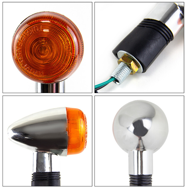 4pcs Amber Turn Signal Lights for Suzuki Boulevard C109R C50 C90 S 40 50 83