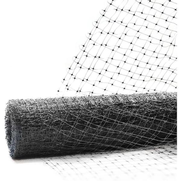 7 Ft. X 100 Ft. X 3/4 In. Black Plastic Bird Netting for Vegetable, Tree and Fru