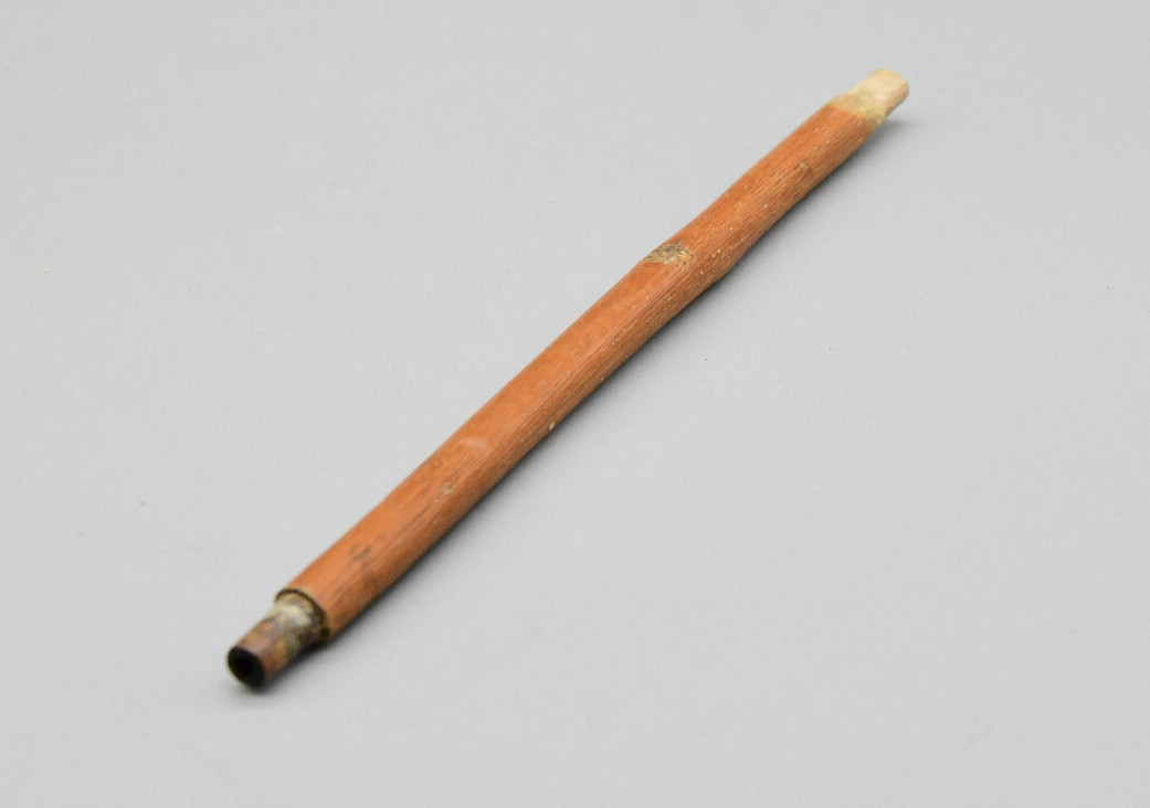 8.5" Catlinite Stone Bowl with Wooden Stem