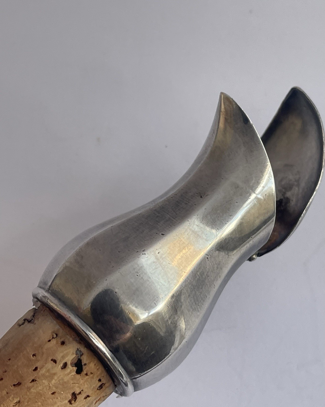 ATQ VTG German Alpacca Hoka Deco Silver Plated Liquor Pourer Counter Balanced