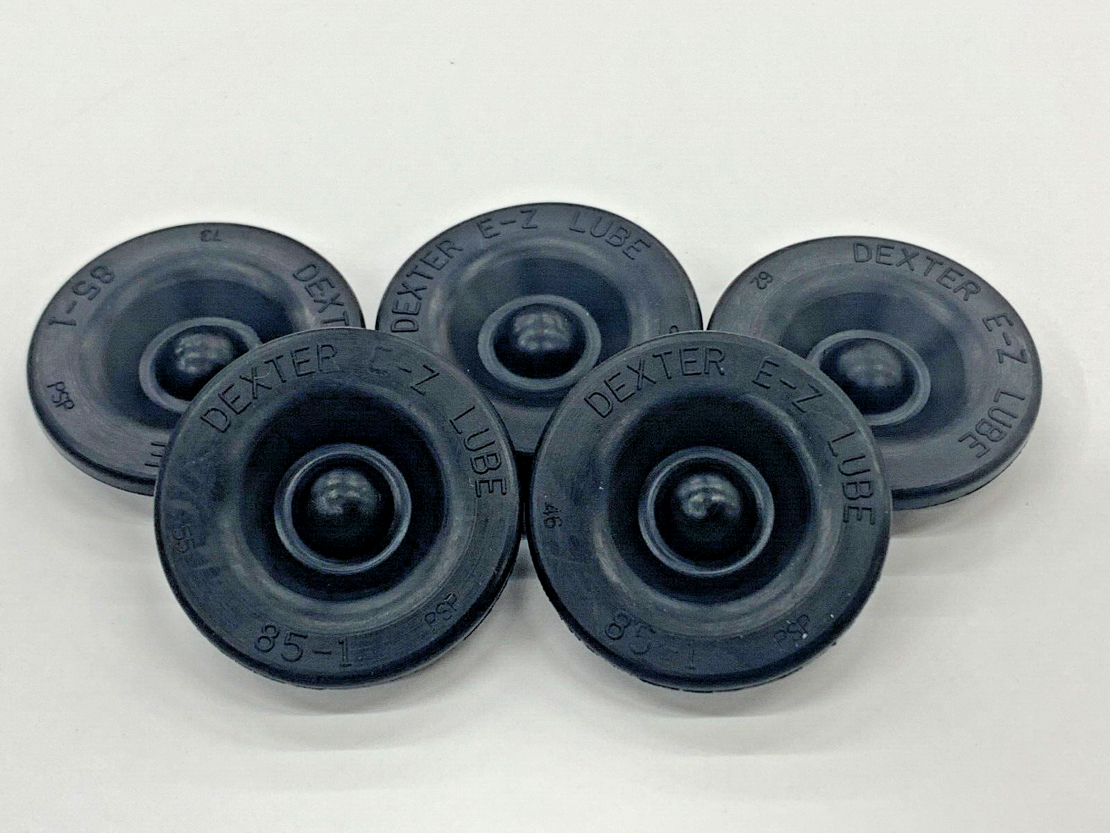 5 Pack GENUINE DEXTER EZ Lube Grease Cap Rubber Plug Rubber Insert Trailer Axle