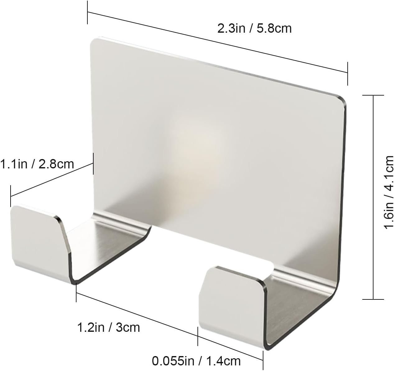 Razor Shower Holder, 2 Pack, Wall Hooks with Loofah and Razor Hooks