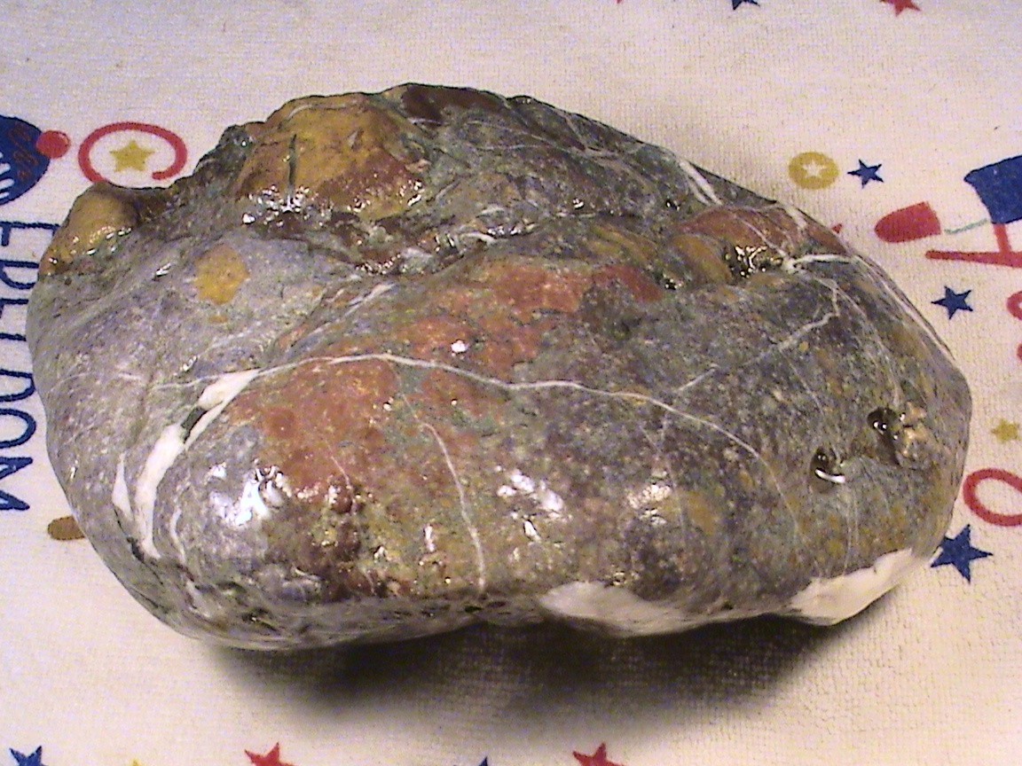 Dendritic Chalcedony Ocean Jasper Agate, Rough Lapidary Rock, 6 LBS, 15 OZ, R261
