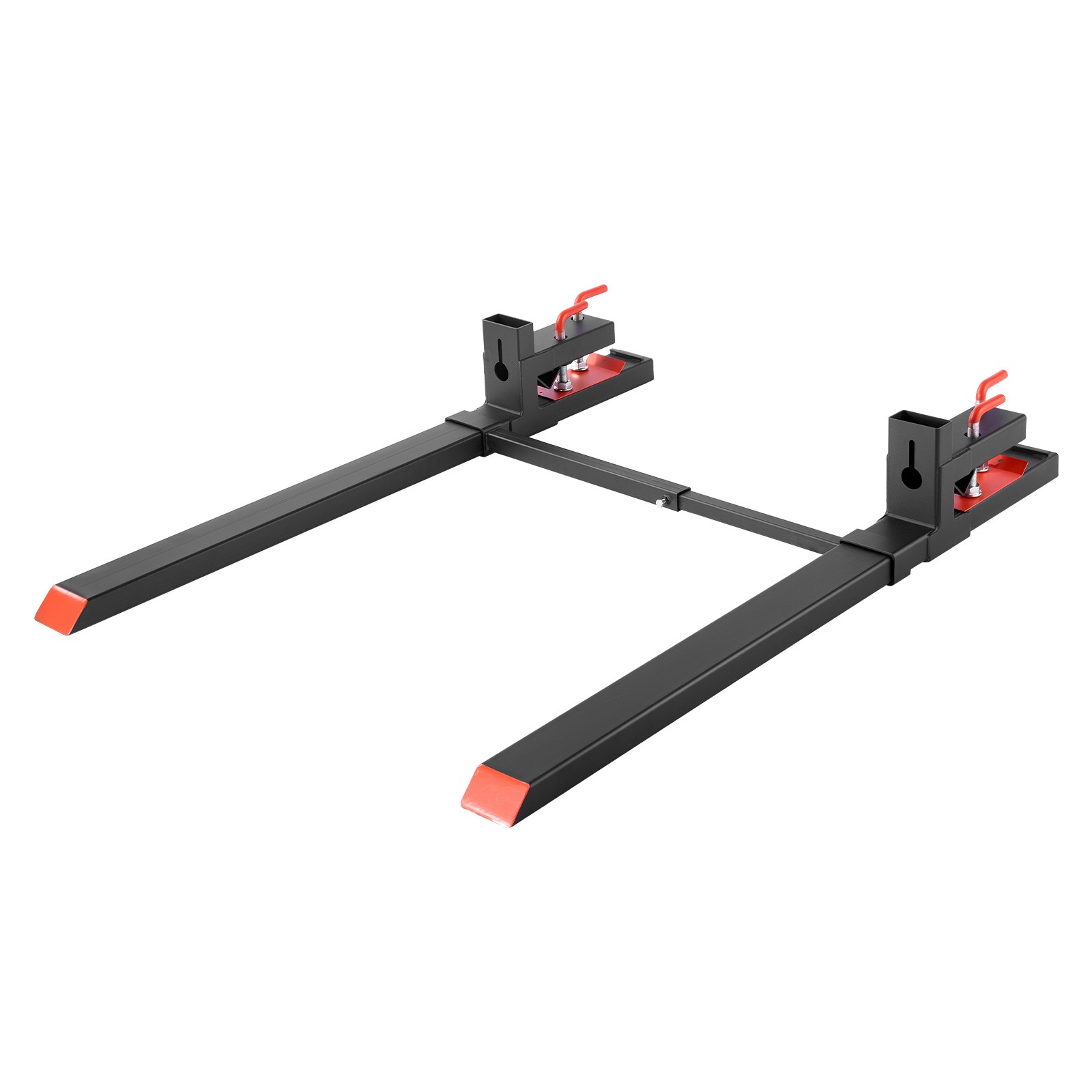 Uimoso 60 inch 4000 lbs Clamp On Pallet Forks, Tractor Forks with Stabilizer Bar