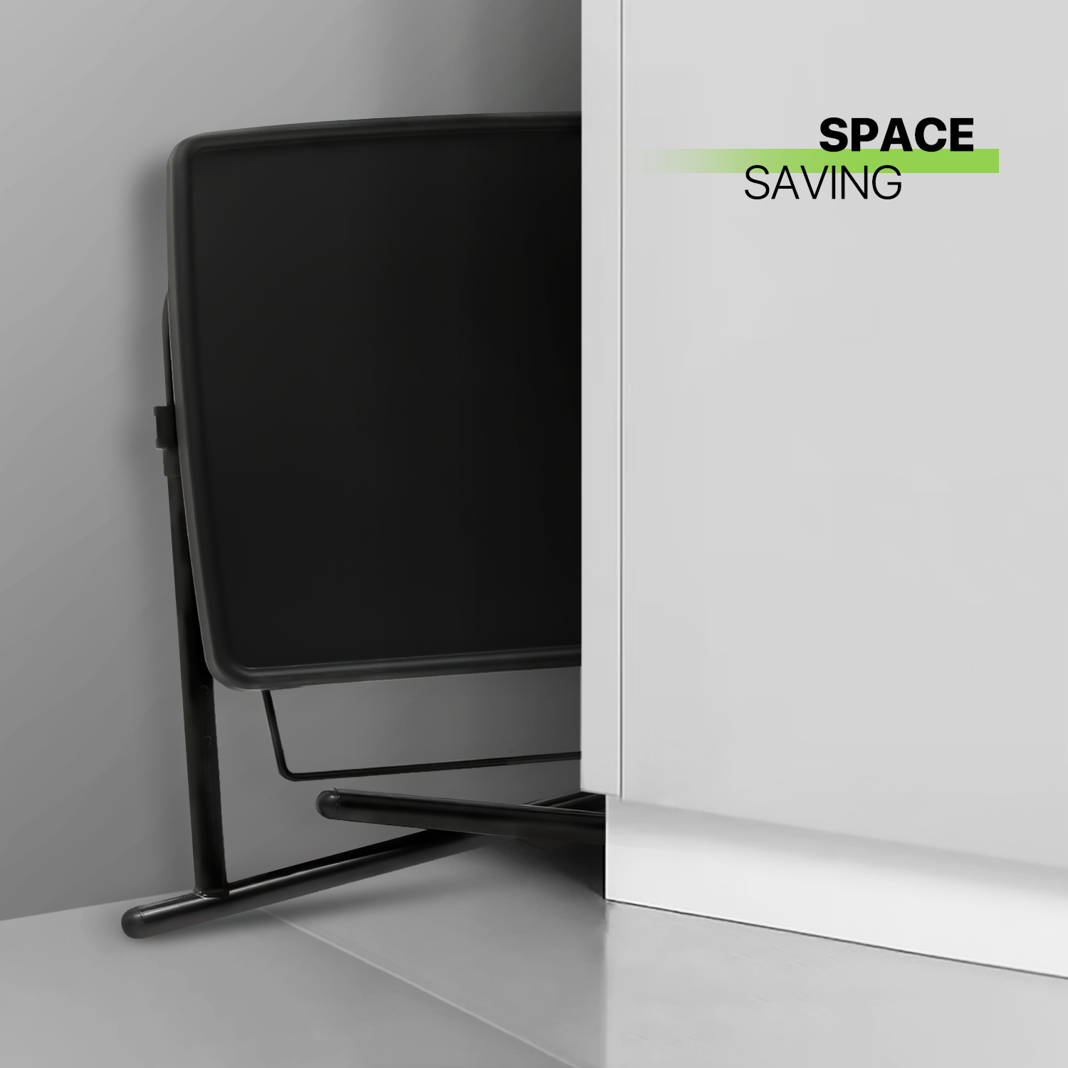 Black Folding Portable TV Tray Laptop Desk Adjustable Sofa Bed Side Dinner Table