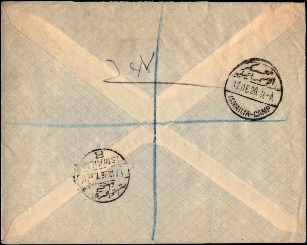 Egypt 1926 Cover Alexandria to Switzerland Fouad Navigation Congress