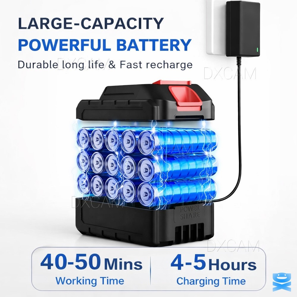 Portable Cordless Electric High Pressure Water Spray Gun Car Washer Cleaner Tool