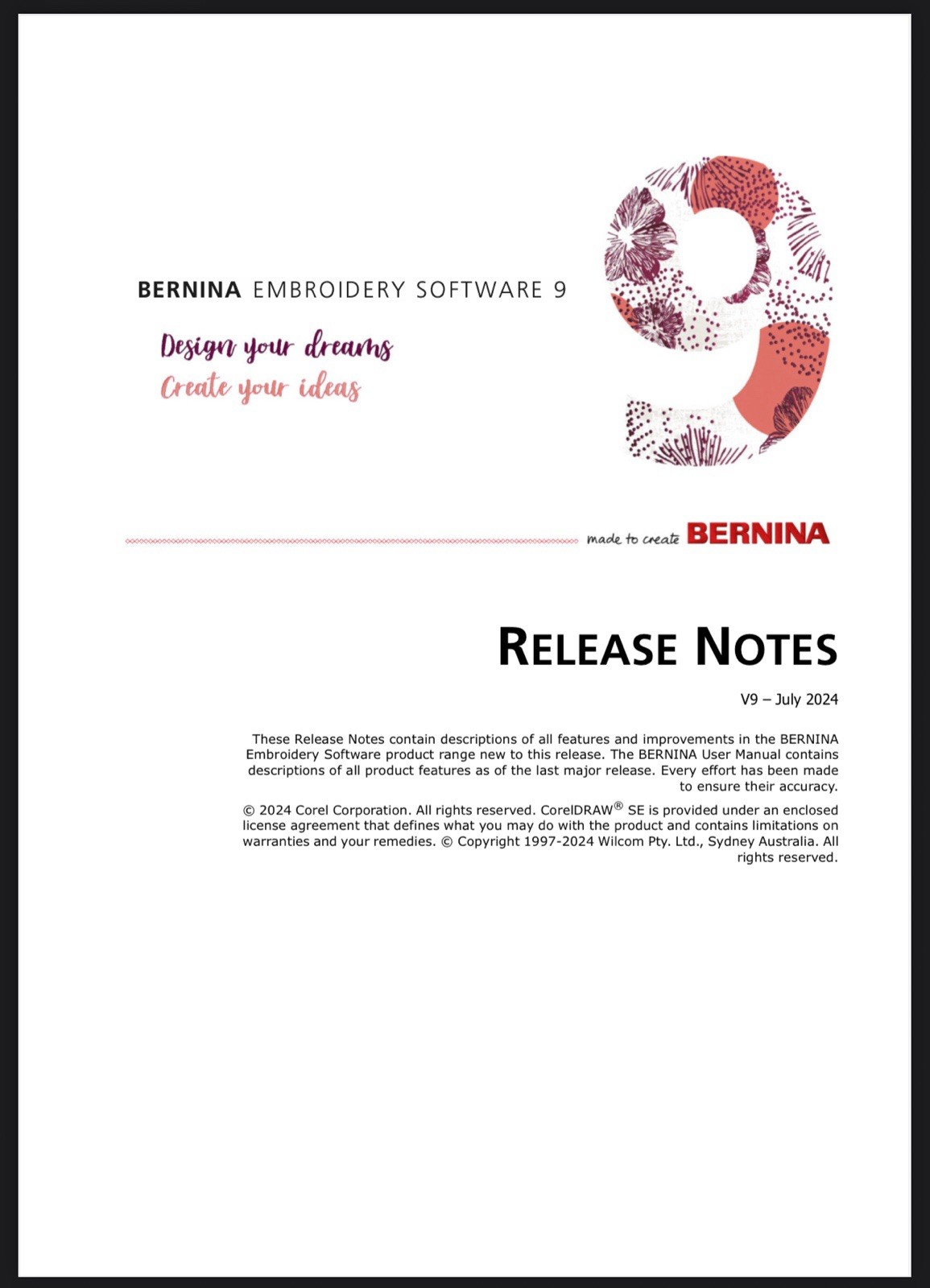 Bernina Embroidery Software 9 (2024 Edition) Manual & Mastery Bundle: 8 Books