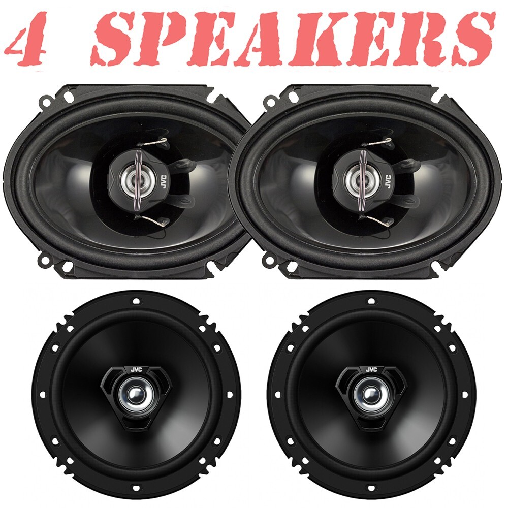 JVC Front & Rear Speaker Upgrade Package for 1992-1996 For F-150 Pickup