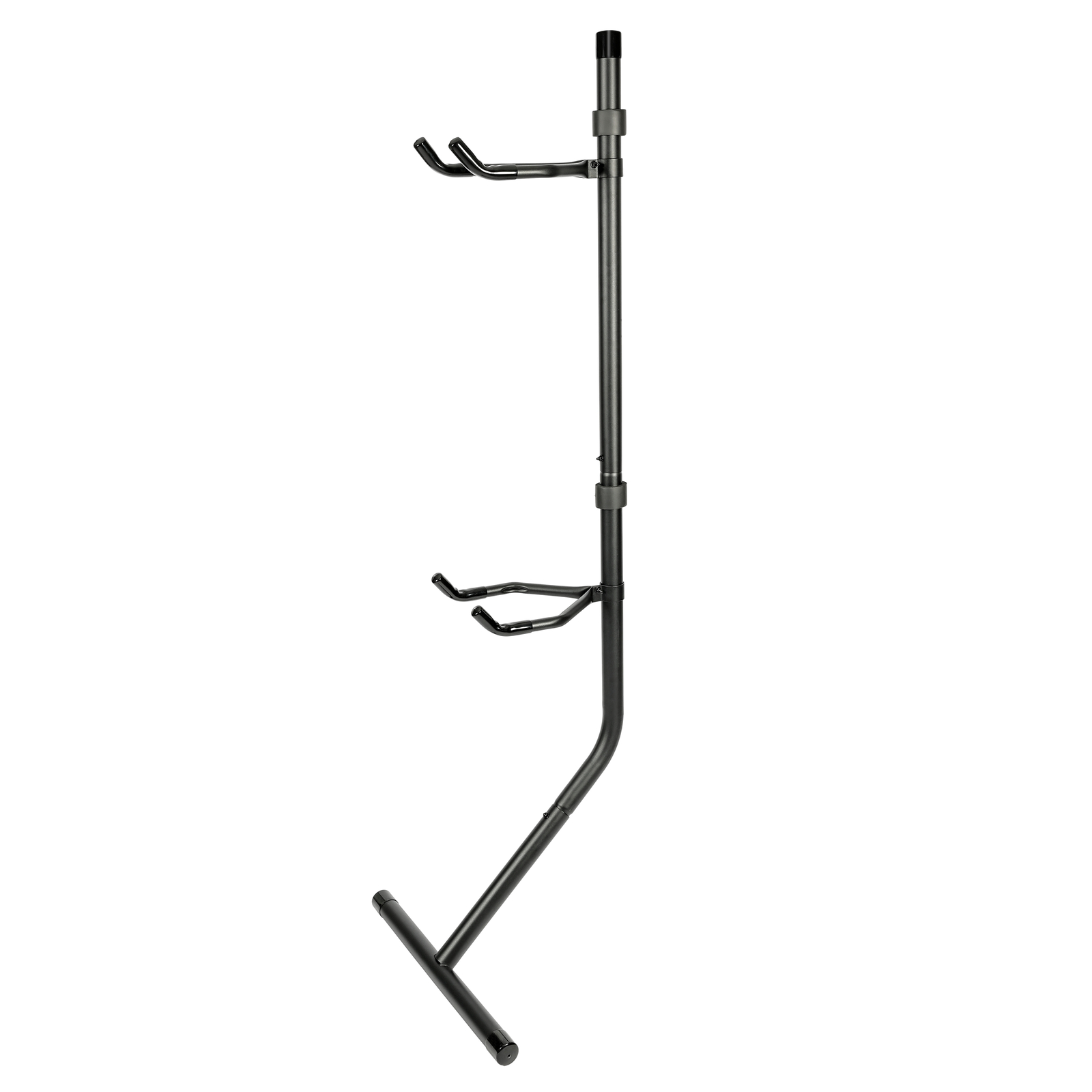 Bike Storage Gravity Stand Space-Saving Bike Rack W/Adjustable Arm Holds 2 Bikes