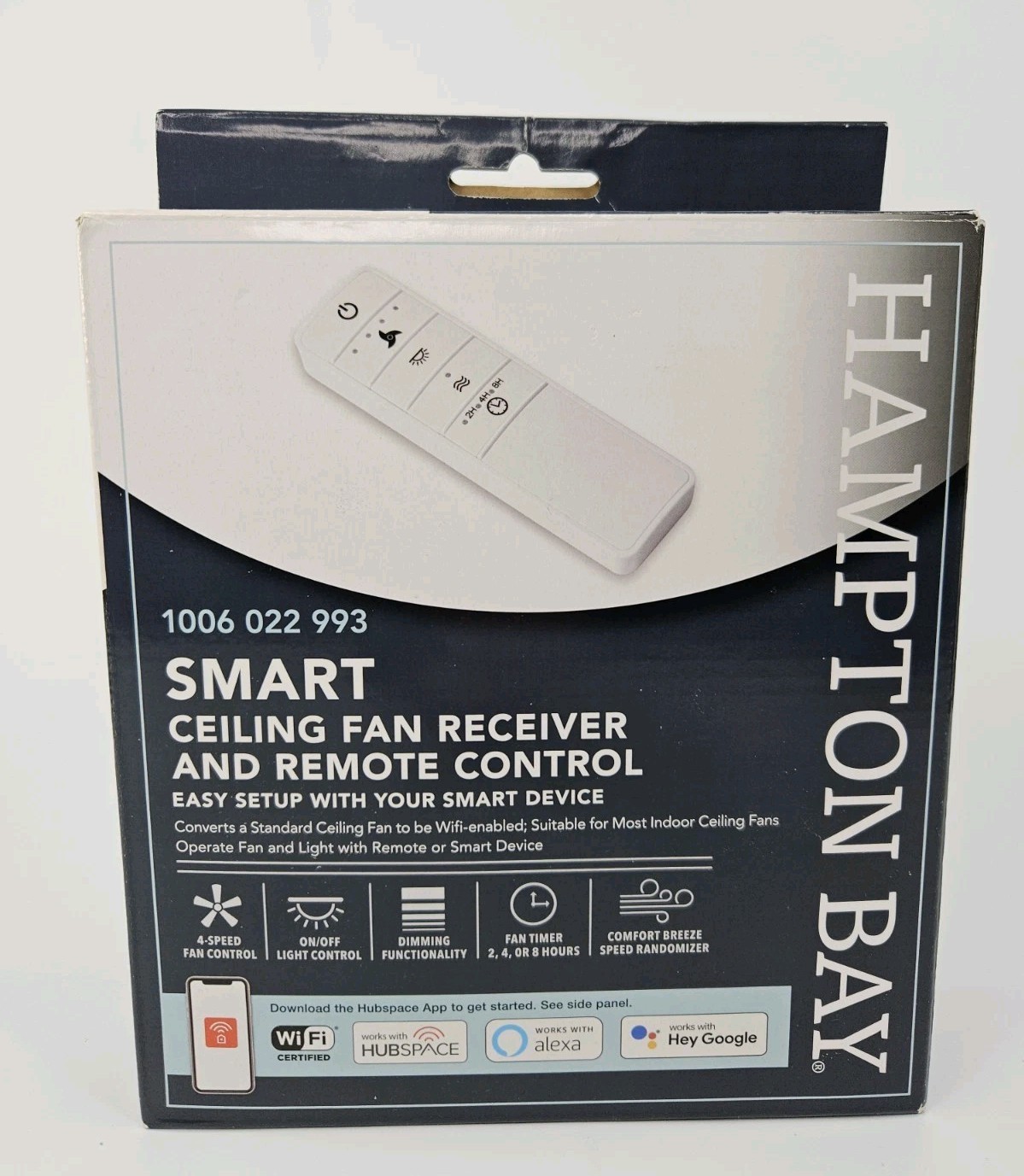 Hampton Bay Smart Ceiling Fan Remote & Receiver 1006 022 993