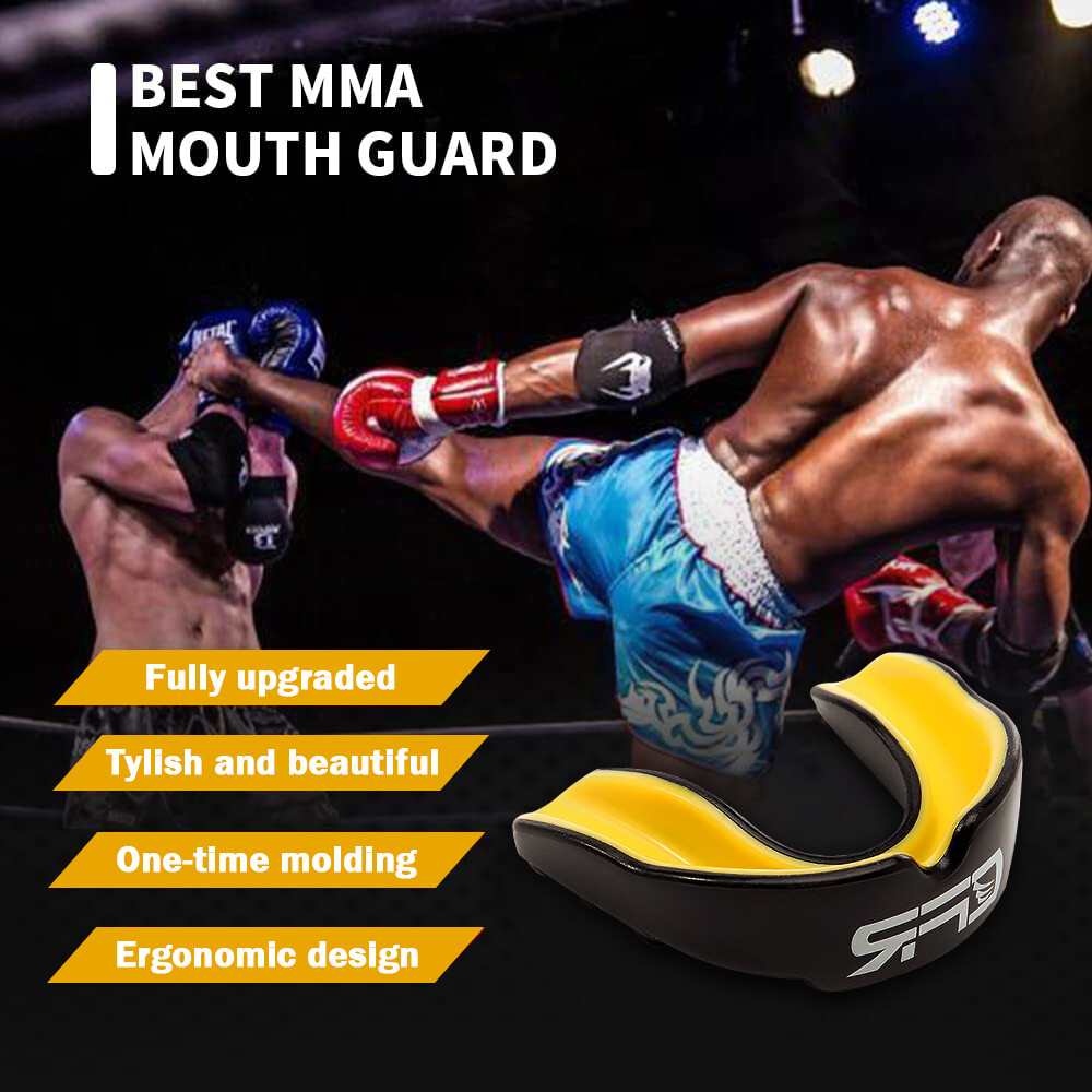 Gel Gum Mouth Guard Shield Teeth Grinding Boxing MMA Sports MouthPiece Battle US