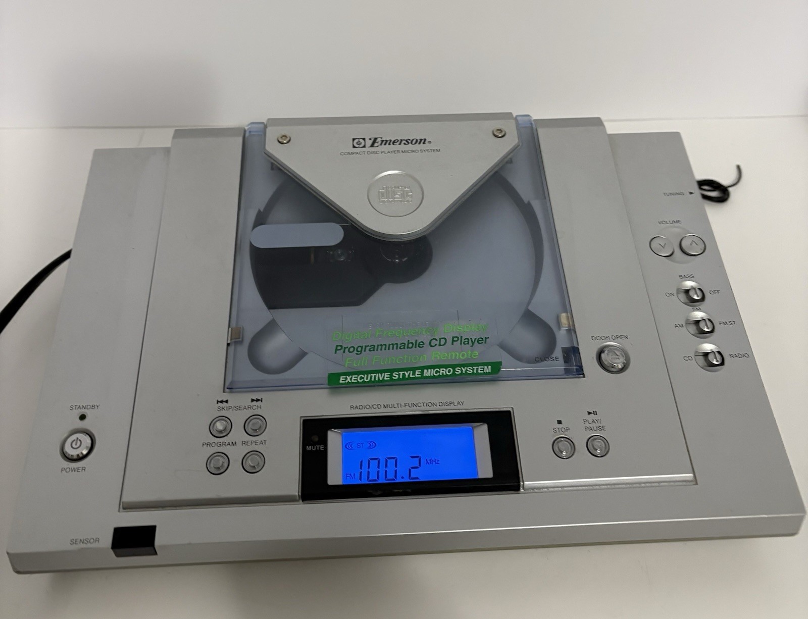 Emerson MS 7608 AM/FM Radio Compact Disc Player Micro System Vintage Works