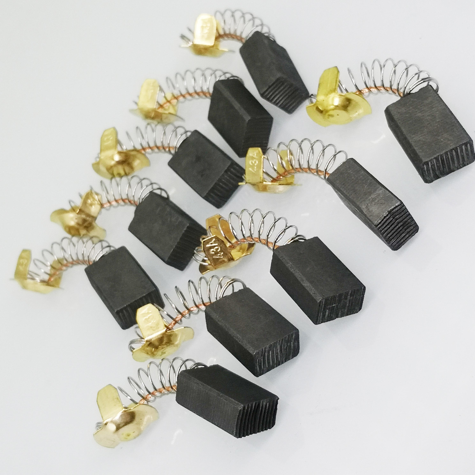 US Stock 10pcs 7mm x 11mm x 18mm Carbon Brushes Motor Brush Set Replacement #43