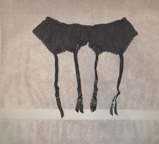 Vtg 90s Satin Stocking Belt Size M Lingerie Garters Coquette Gothic Steampunk