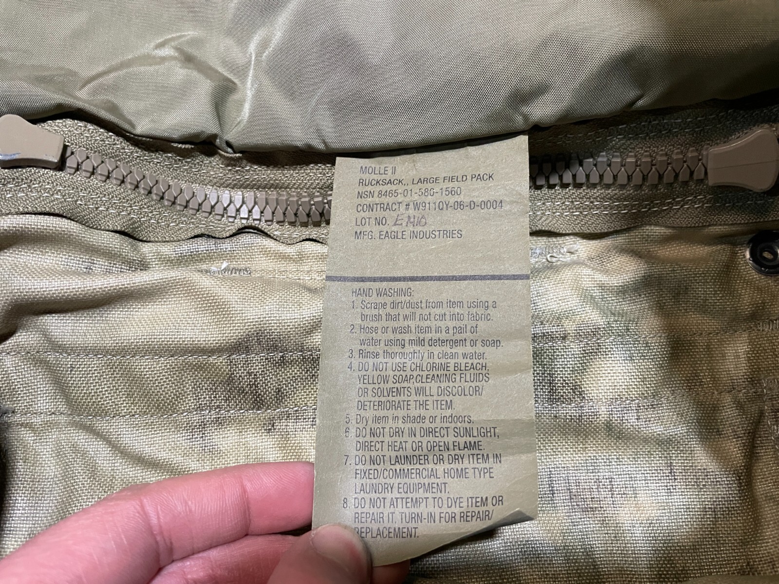 USGI MILITARY Large Rucksack Army OCP / Multicam Bag ONLY MOLLE II VGC