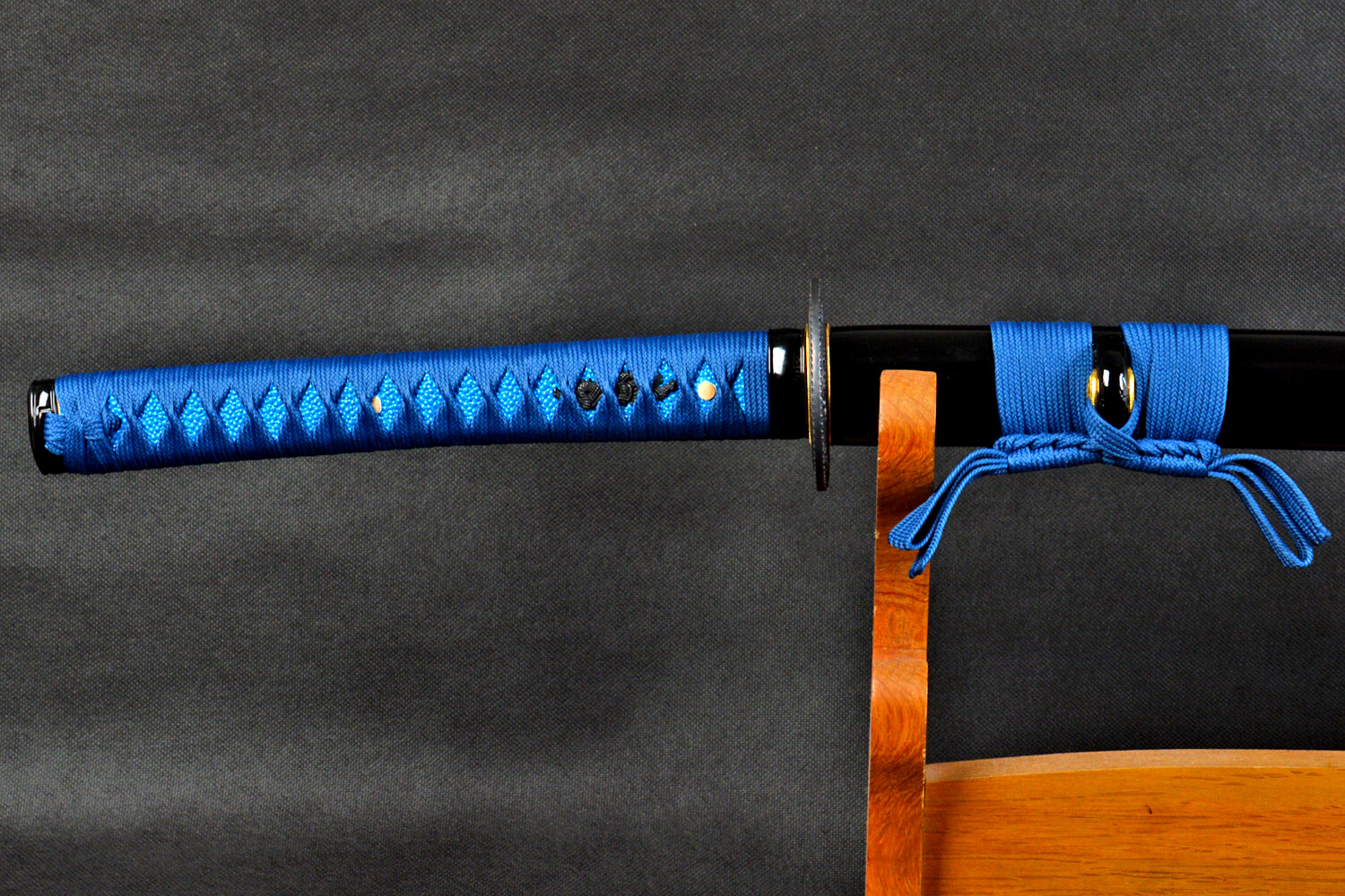 All Blue Katana 1095 Steel Battle Ready Japanese Samurai Sharp Functional Sword
