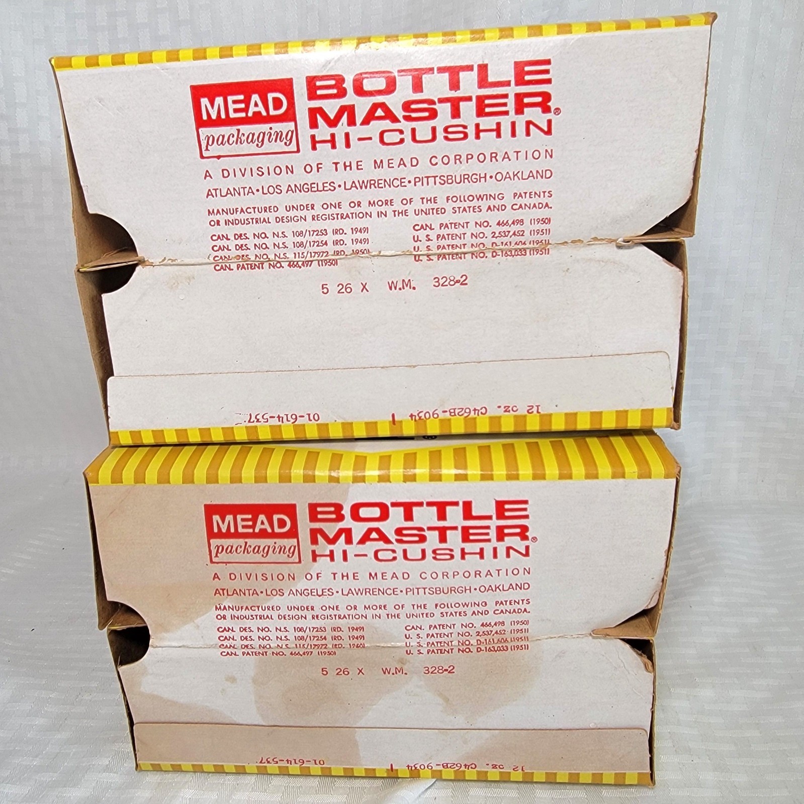 Vintage Pepsi Cardboard Carrier, Lot of 2, "Come Alive" Slogan, 1960s