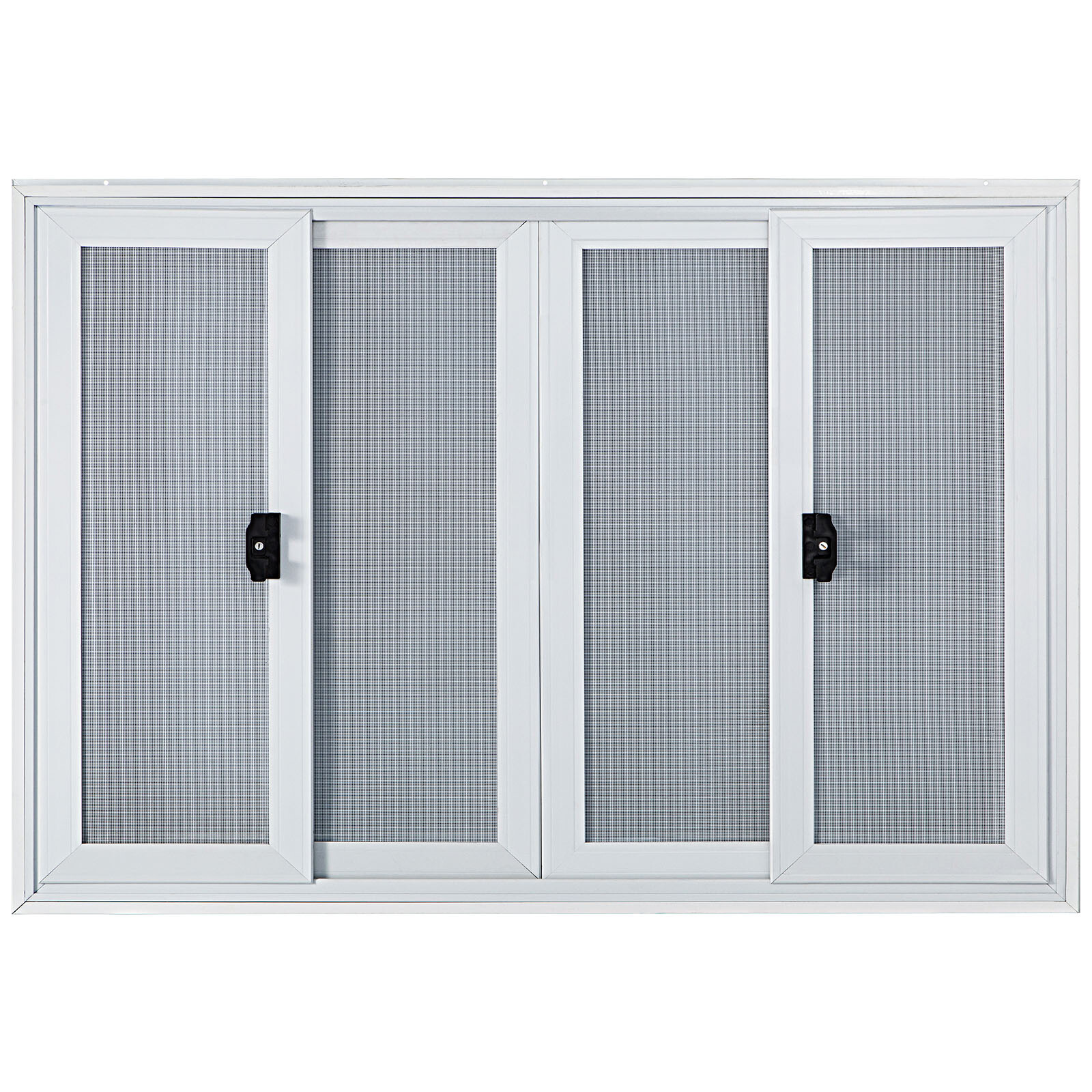 VEVOR 53x33in Concession Stand Trailer Serving Window w/ 4 Screen Windows