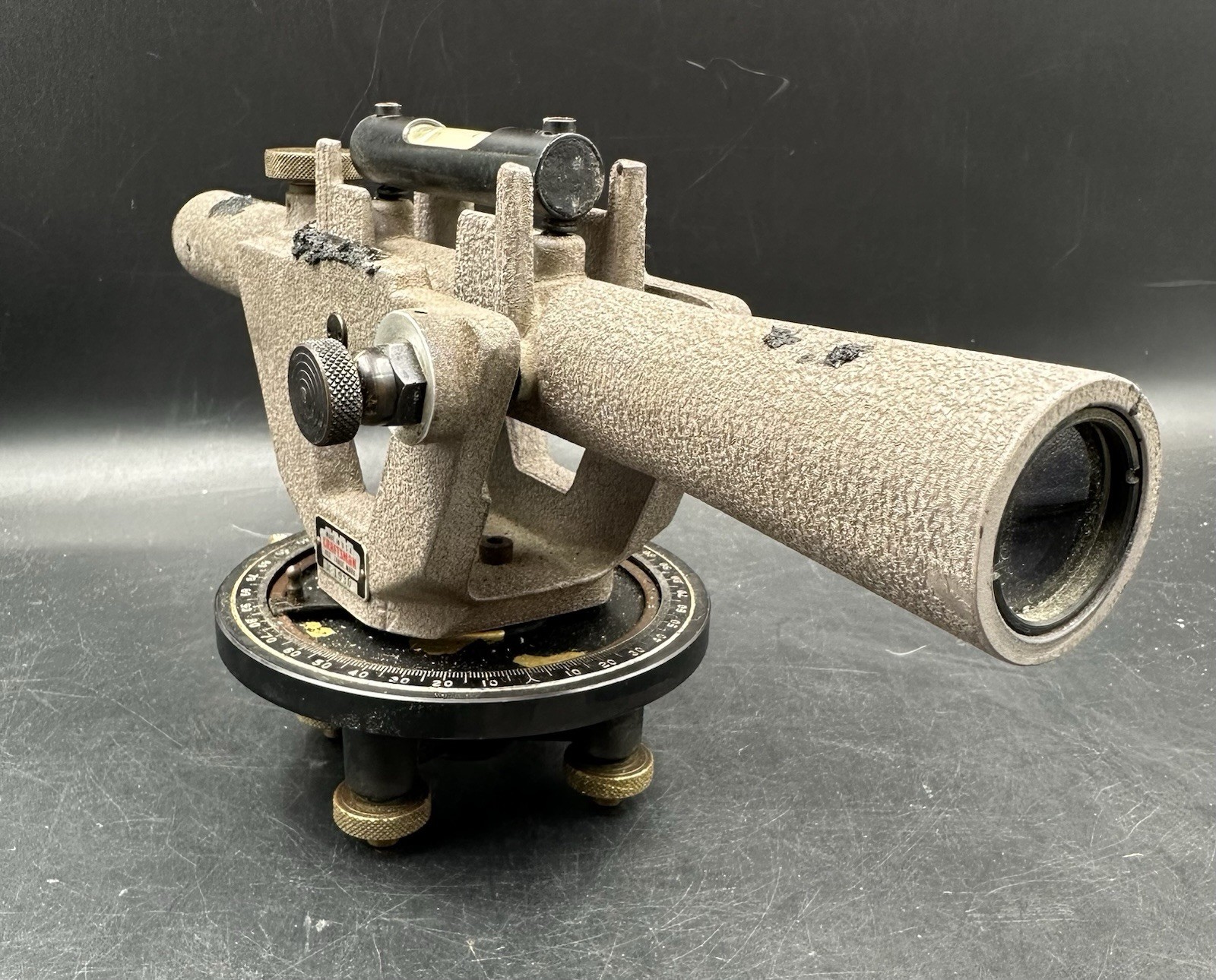 Vintage Sears Roebuck Surveyor Transit Tripod Range Rod Prism Pole Theodolite