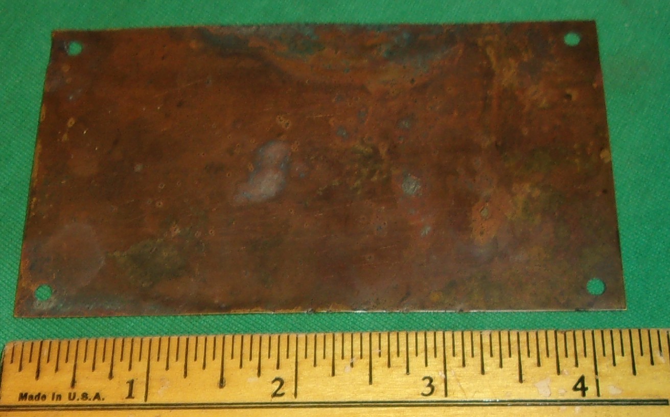 Vintage Cutler Hammer Brass ID Nameplate Tag Sign Advertising (no. 395)