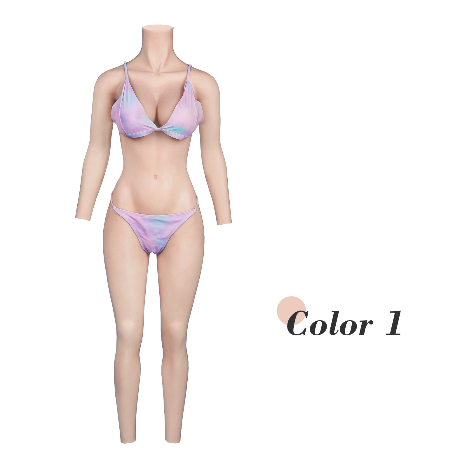 C Cup Silicone Breast Forms Fake Vaginas Body Suit With Arms For Crossdresser