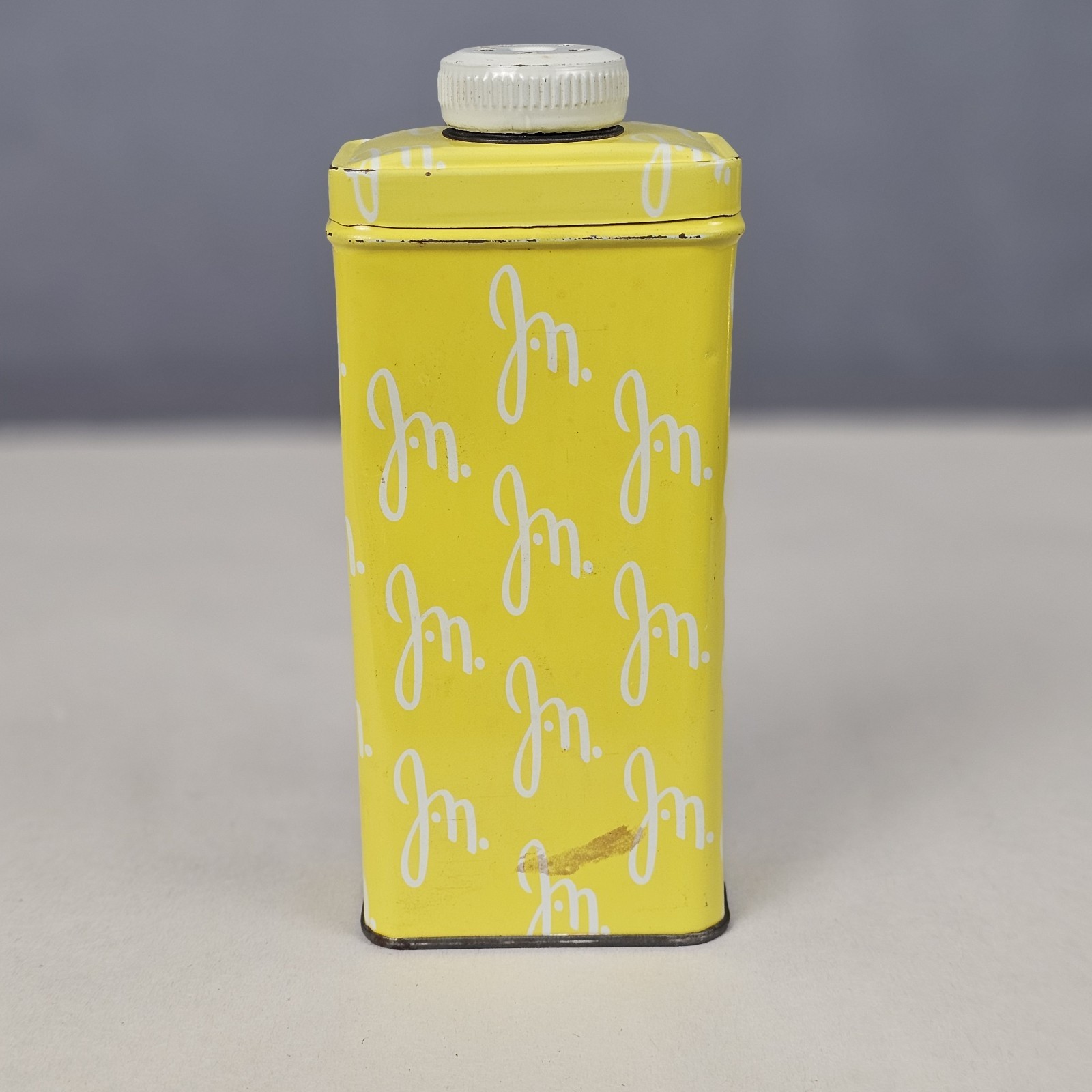 Vintage Jean Nate Talc Powder Tin 4oz USA 1950s No. 60