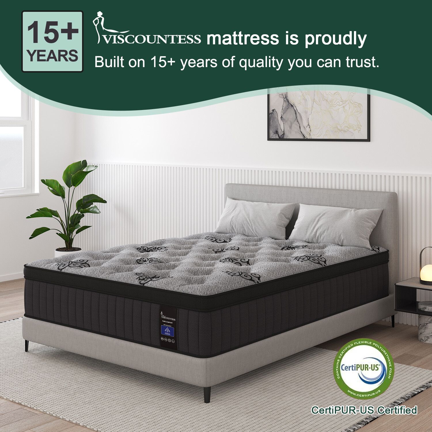 12"14" Twin Full Queen King Size Mattress in a Box Hybrid Spring Gel Memory Foam