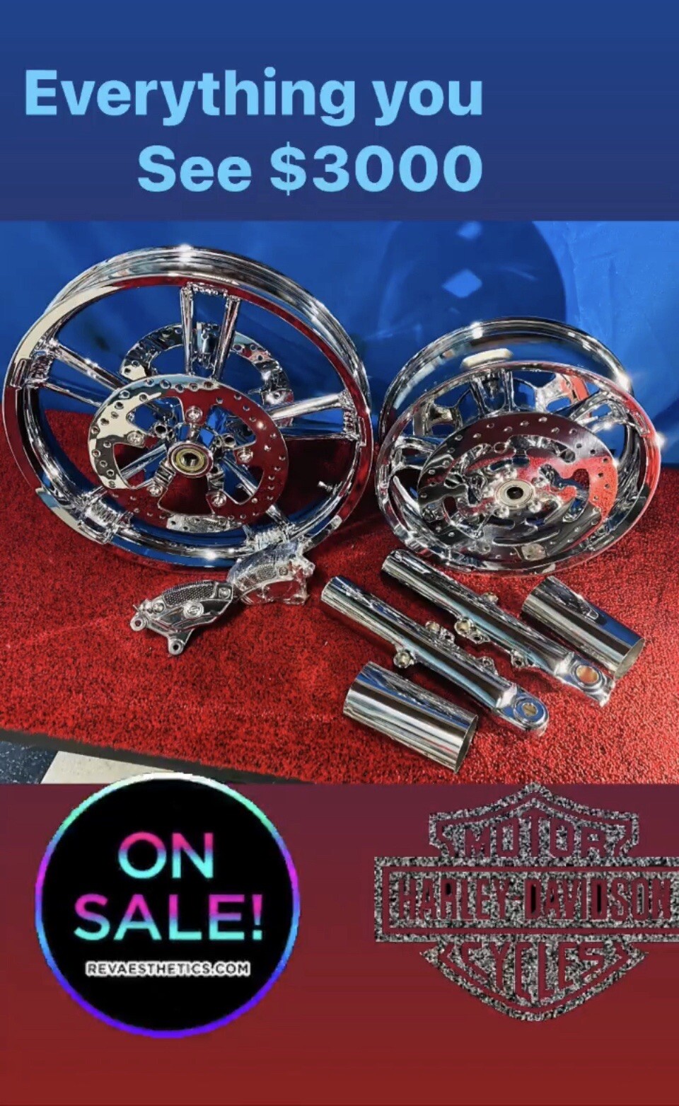 2 GENUNE CVO TOURING Harley-Davidson Front Brembo Brake Calipers Shown 443203-08