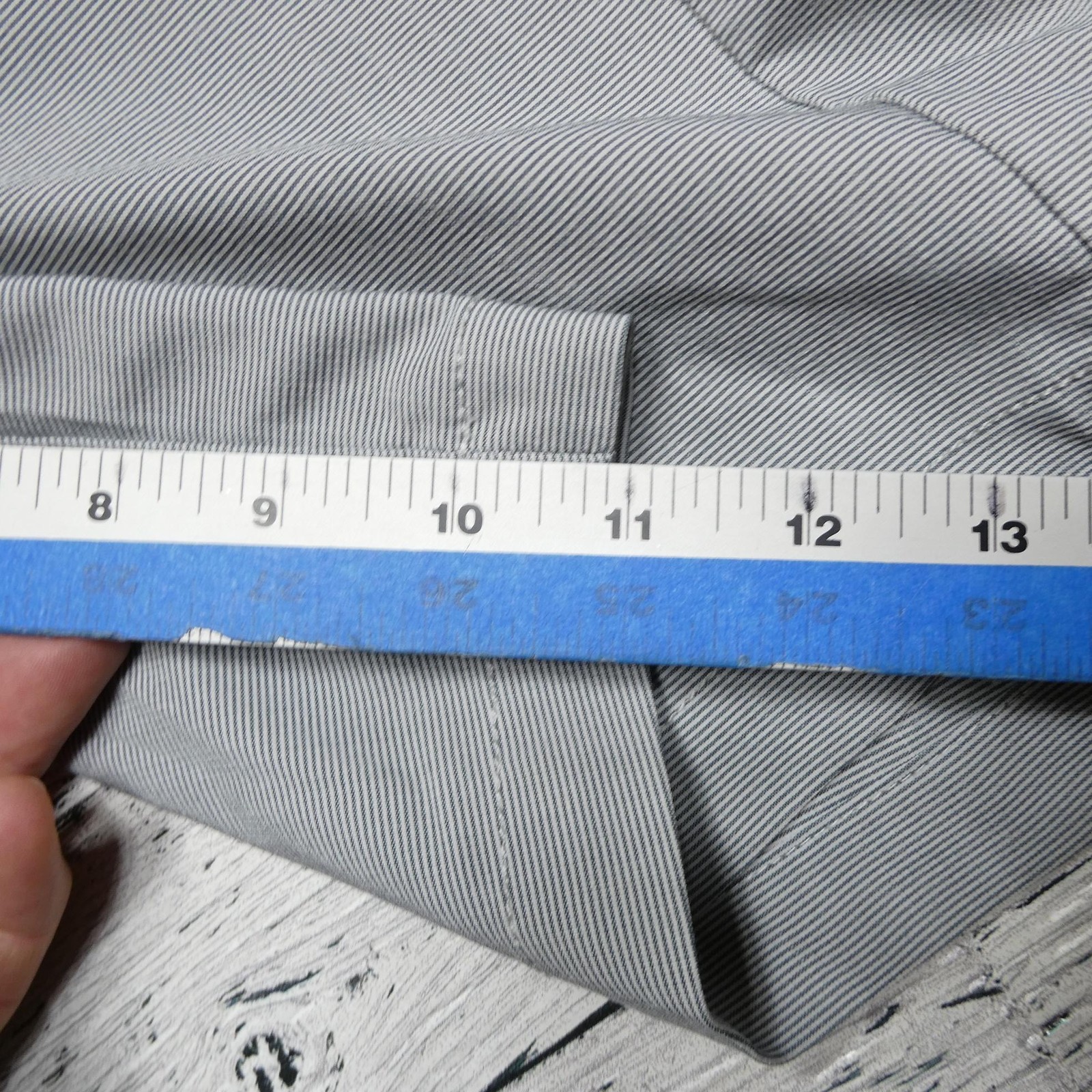 Travis Mathew Golf Shorts Mens Size 39 Gray Microstripe Performance Stretch